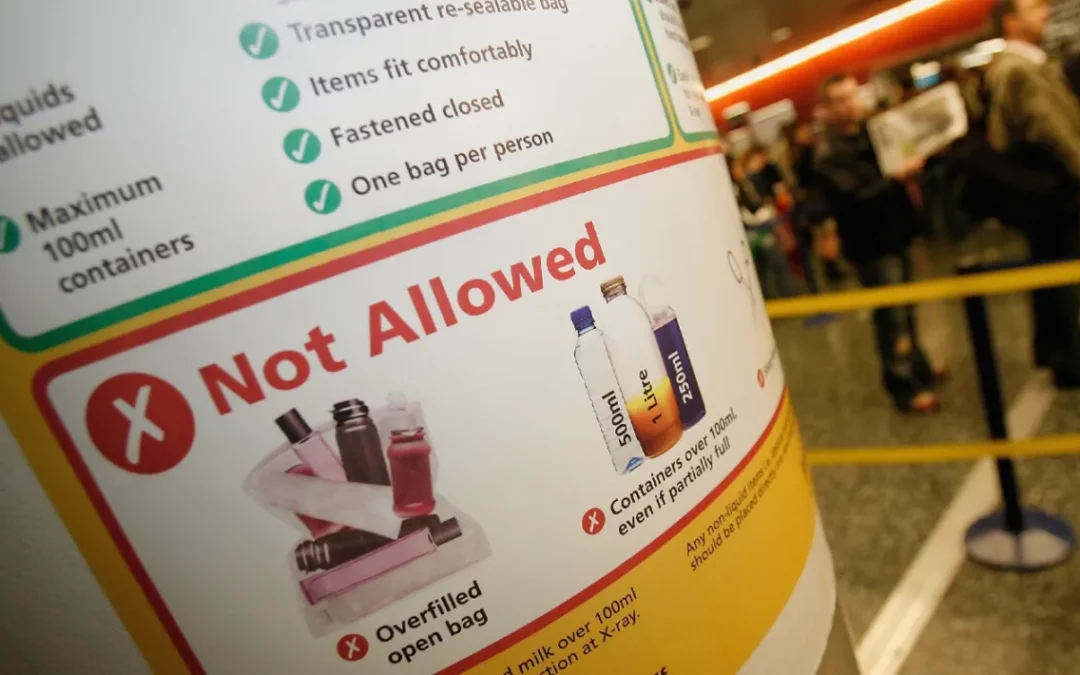 UK airports to relax security regarding liquids in carry-on luggage.